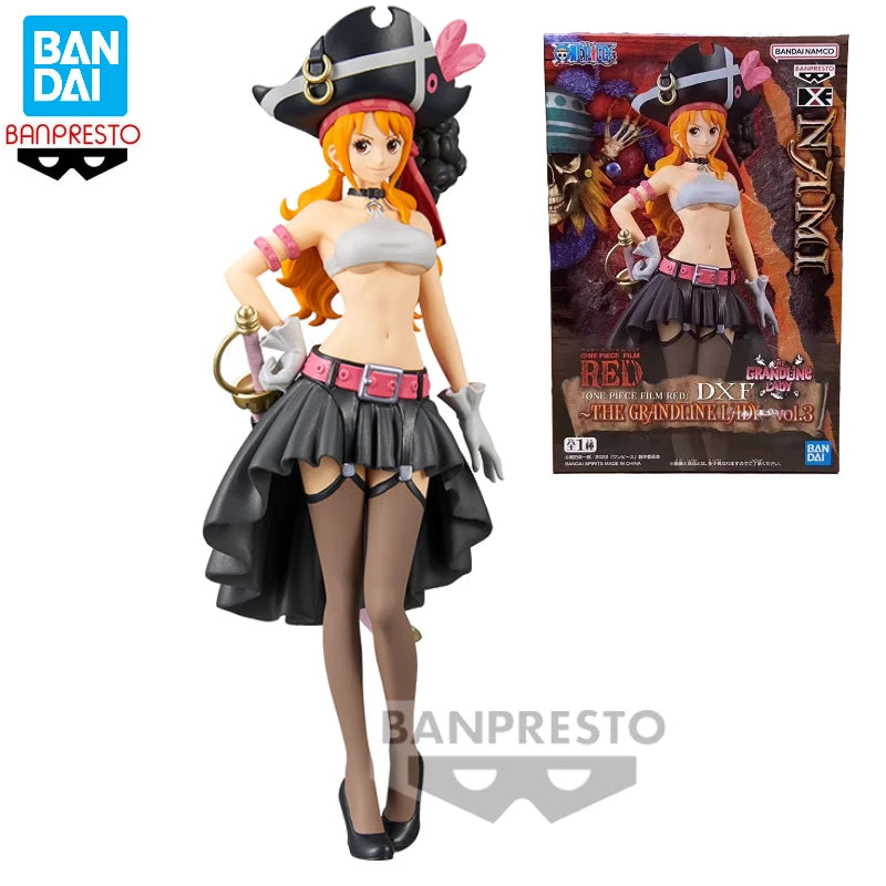 Nami, One Piece, The Grandline Lady, Banpresto, DXF Film Red, ca. 17cm