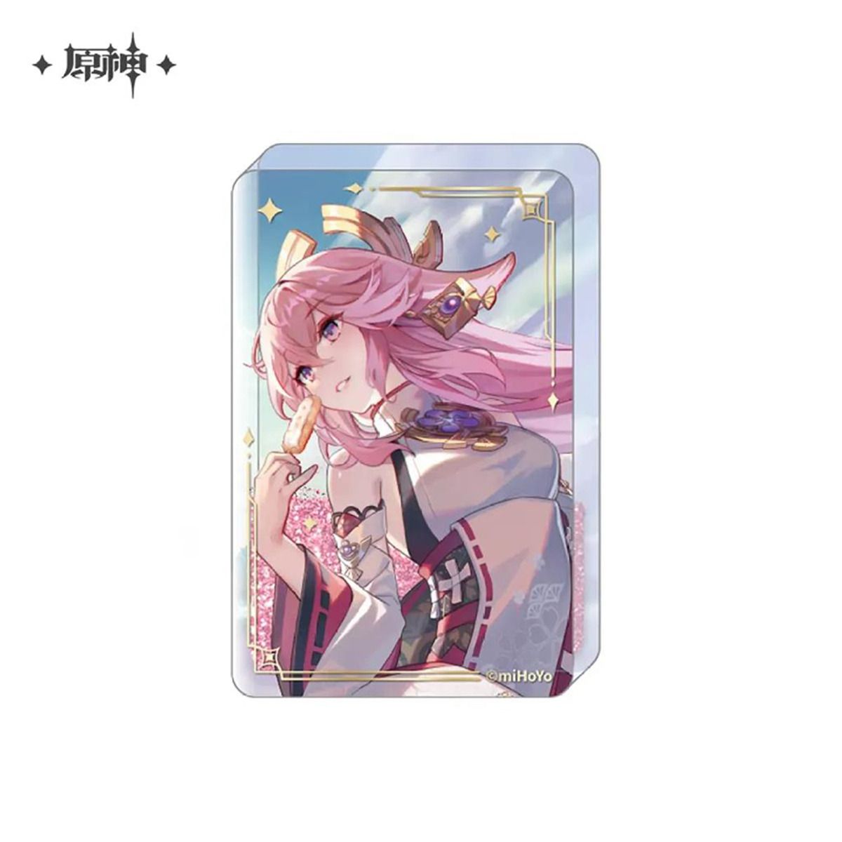Yae Miko, Genshin Impact, Acrylic Ornament with Glitter / Quicksand Effect, mihoyo, ca. 55x85mm