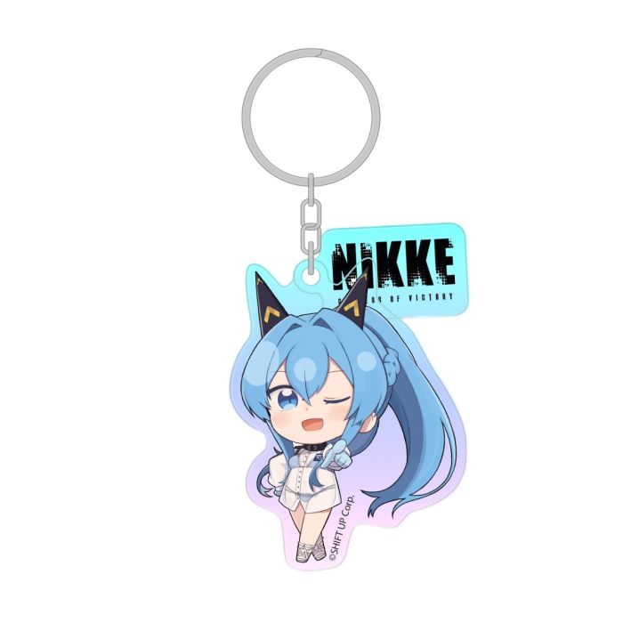 Helm, Goddess of Victory: NIKKE, Holographic Acrylic Keychain, Sakami, ca. 7cm