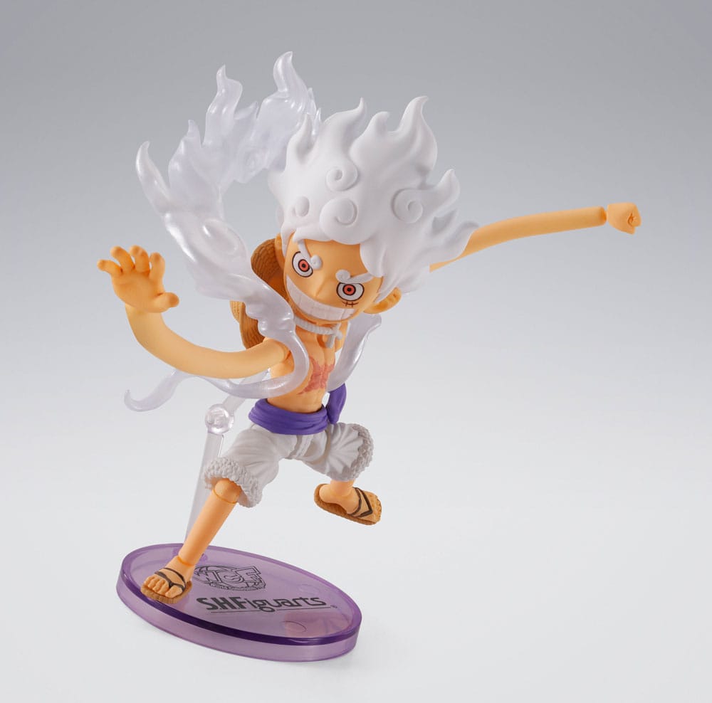 Monkey D. Ruffy Gear 5, One Piece, Bandai Tamashii Nations, World Collactable Figures x S.H. Figuarts, ca. 8 cm