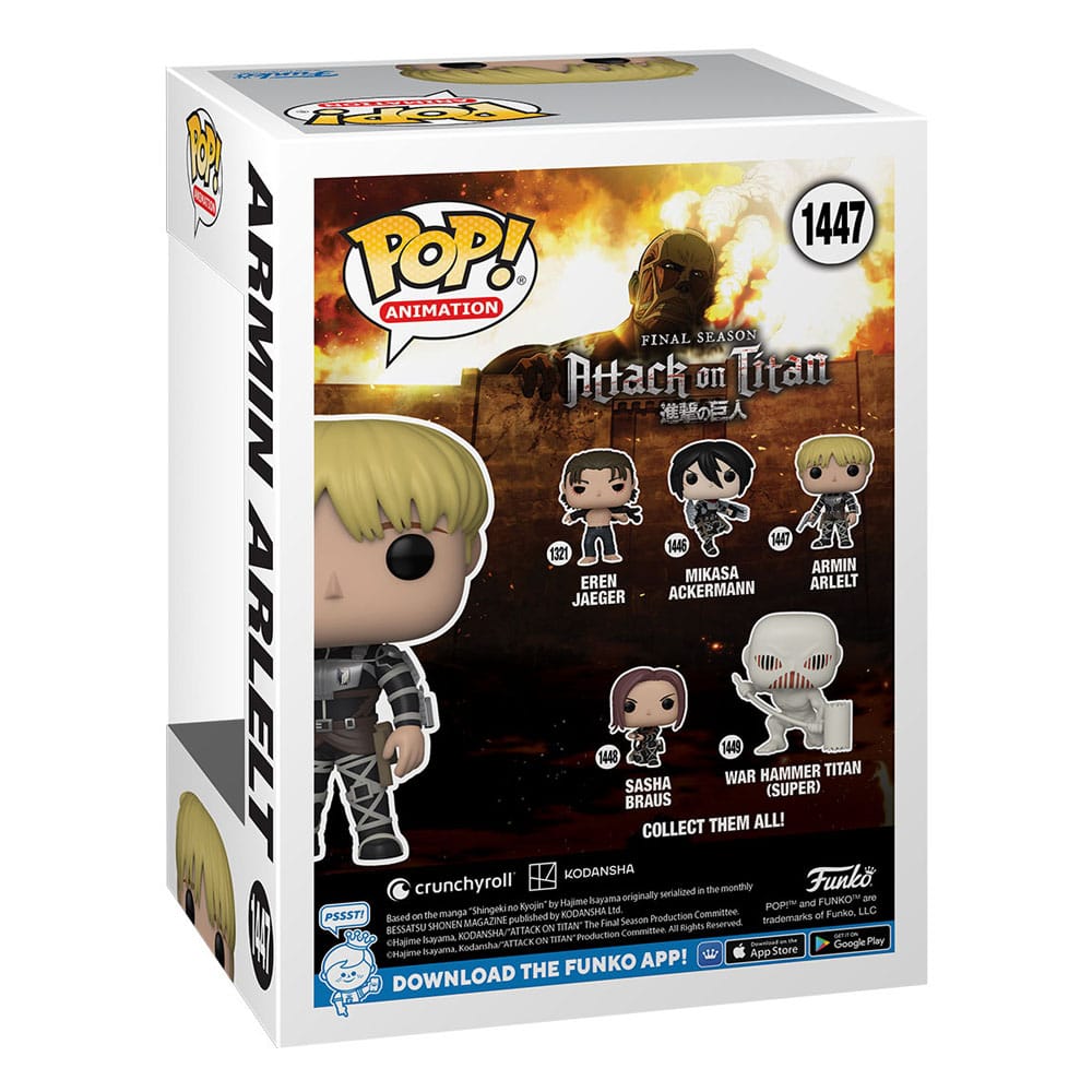 Armin Arlert, Attack on Titan, Funko POP! Animation Vinyl Figuren, ca. 9 cm