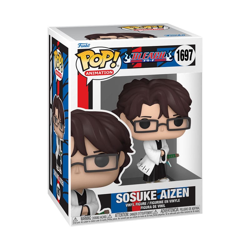 Aizen, Bleach, Funko POP! Animation Vinyl Figur, ca. 9 cm