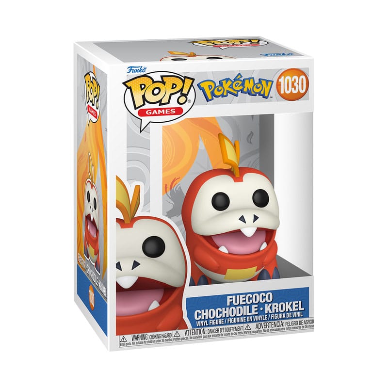 Fuecoco ( Krokel), Pokemon, Funko POP! Games Vinyl Figur, ca. 9 cm