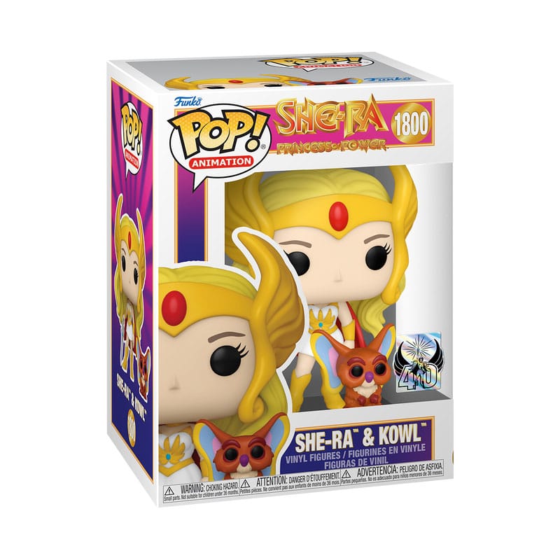 She-Ra w/Kowl, Masters of the Universe, Funko POP! & Buddy Vinyl Figur, ca. 9 cm
