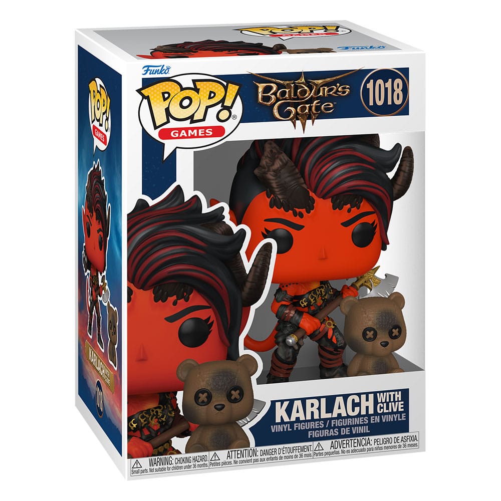 Karlach & Clive, Baldur's Gate, Funko POP! & Buddy Vinyl Figur, ca. 9 cm