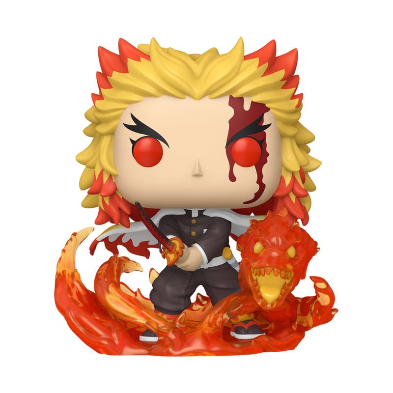 Kyojuro Rengoku 9th form Exclusive, Demon Slayer: Kimetsu no Yaiba, Funko POP! Animation Vinyl Figur, ca. 9 cm