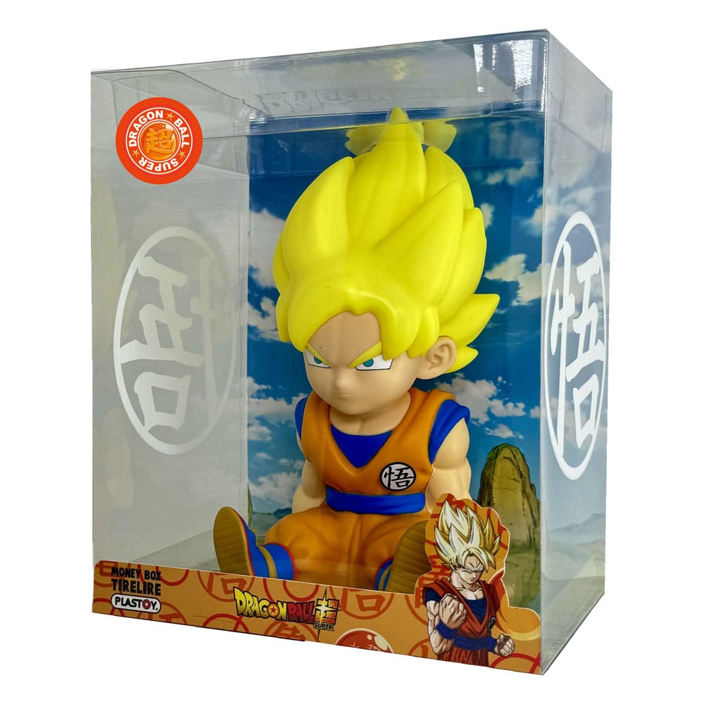 Son Goku Super Saiyan , Dragon Ball, Spardose, Plastoy, ca. 19 cm