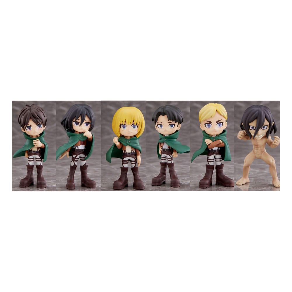 Attack On Titan, YuMe Toys, Minifigurenset, 6 Stück, ca. 9 cm
