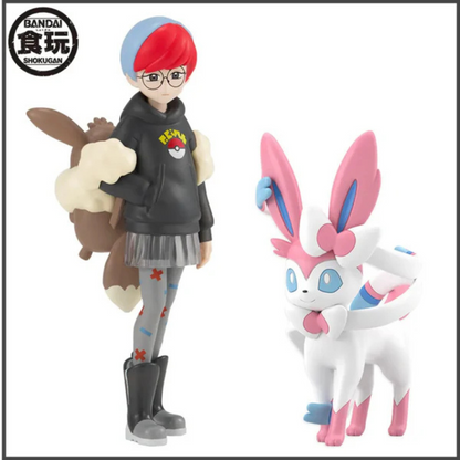 Penny & Feelinara Figuren Set, Pokemon, Paldea Region , Bandai Namco, ca. 5,5cm & 7,5cm