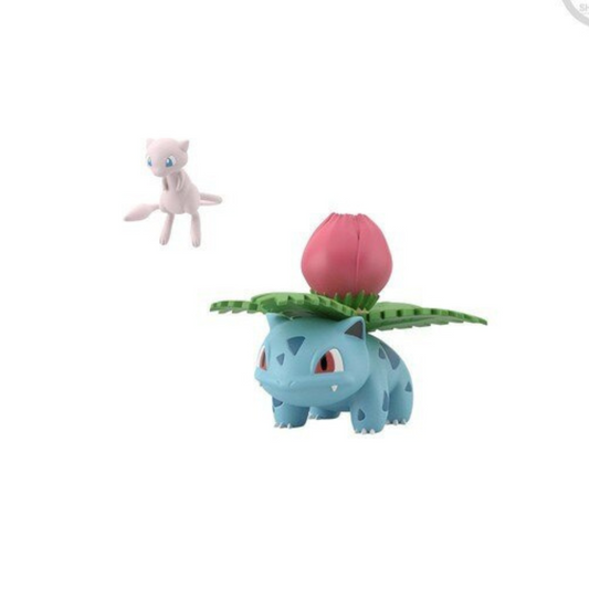 Mew & Bulbasaur, Pokemon, Scale World, Kanto Region, Bandai, ca. 3-7cm