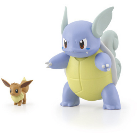 Evoli & Schillock, Pokemon, Scale World, Kanto Region, Bandai, ca. 6- 10cm