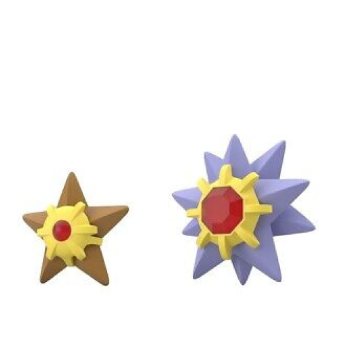 Sterndu & Starmie, Pokemon, Scale World, Kanto Region, Bandai, ca. 4-6cm