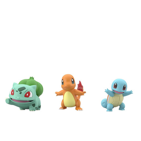 Glumanda, Shiggy & Bisasam, Pokemon, Scale World, Kanto Region, Bandai, ca. 3-6cm