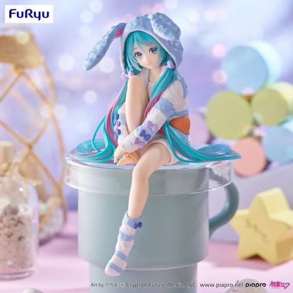 Hatsune Miku with rabbit ears, blue, Vocaloids, FurYu, Noodle Stopper, approx. 14cm, pre-order