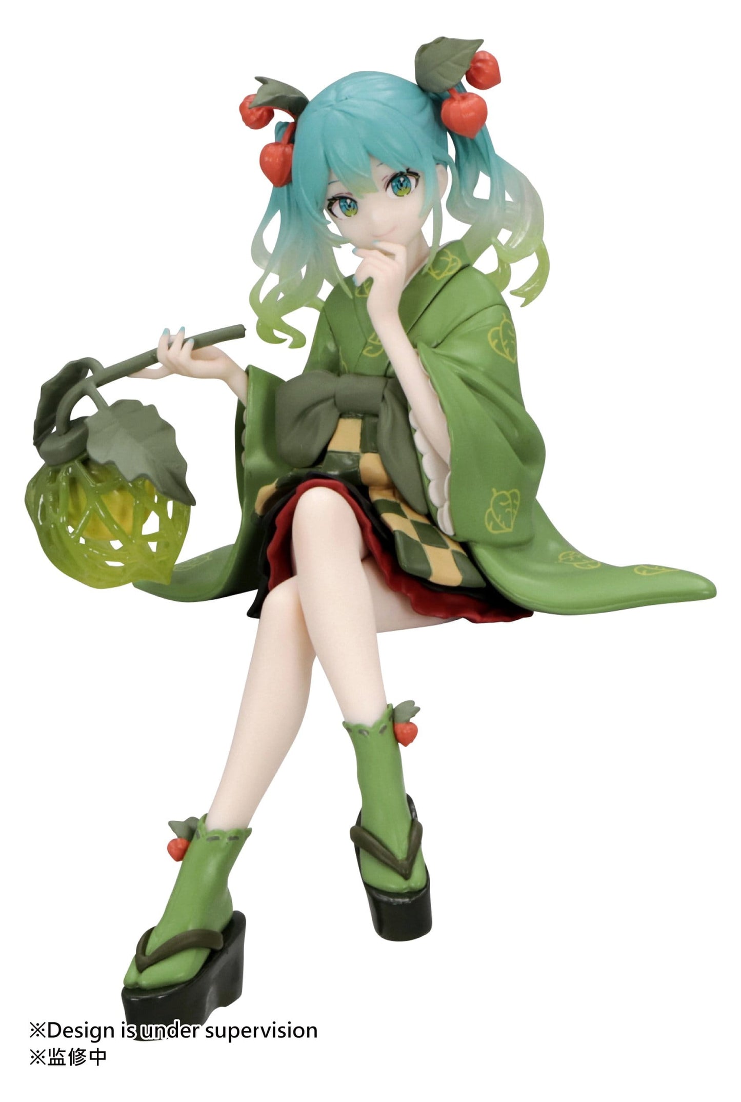 Hatsune Miku, FuRyu Noodle Stopper Figur, Flower Fairy Winter Cherry Green Color Ver., ca. 15 cm, Vorbestellung