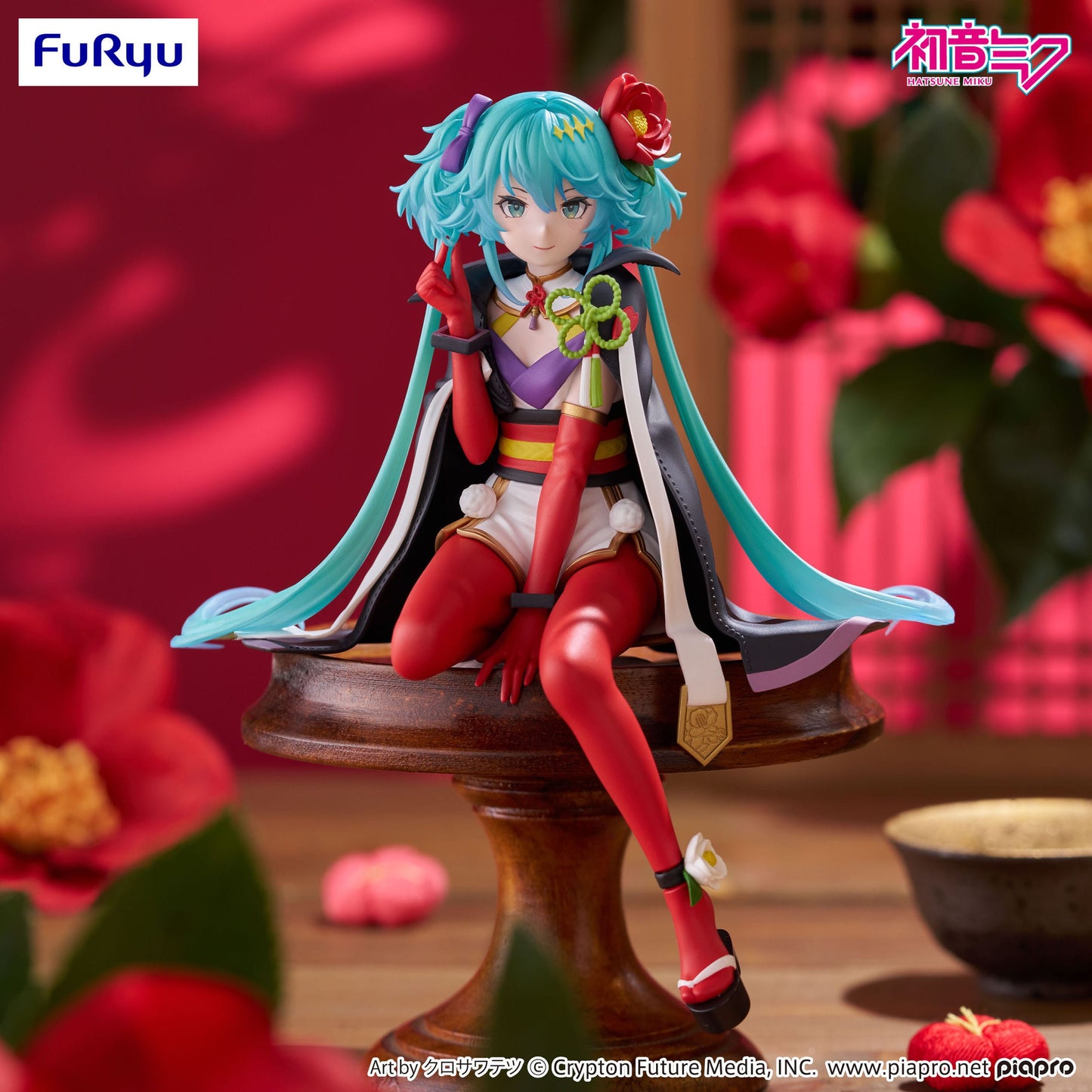 Hatsune Miku Flower Fairy Camellia, Hatsune Miku, Vocaloids, FuRyu Noodle Stopper, ca 15 cm