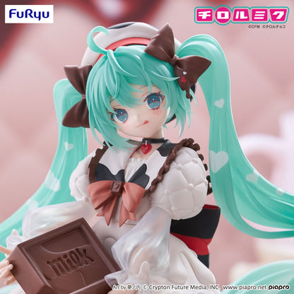 Hatsune Miku Milk Ver., Hatsune Miku x Tirol Choco Trio-Try-iT, Vocaloids, FuRyu, ca 18 cm