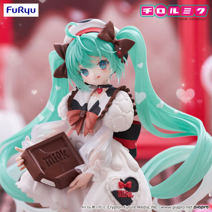 Hatsune Miku Milk Ver., Hatsune Miku x Tirol Choco Trio-Try-iT, Vocaloids, FuRyu, ca 18 cm