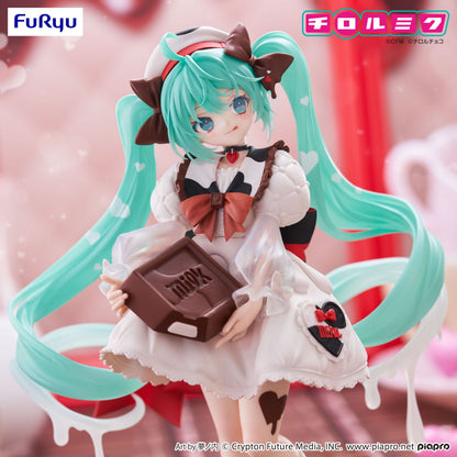 Hatsune Miku Milk Ver., Hatsune Miku x Tirol Choco Trio-Try-iT, Vocaloids, FuRyu, ca 18 cm