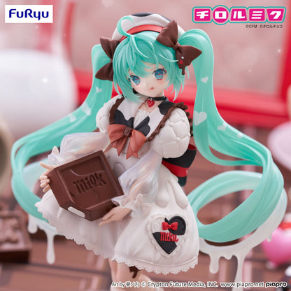 Hatsune Miku Milk Ver., Hatsune Miku x Tirol Choco Trio-Try-iT, Vocaloids, FuRyu, ca 18 cm