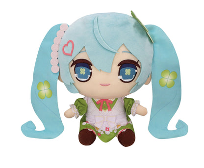 Hatsune Miku, Kyurumaru, FuRyu, Big Plushie,Clover ca. 26 cm