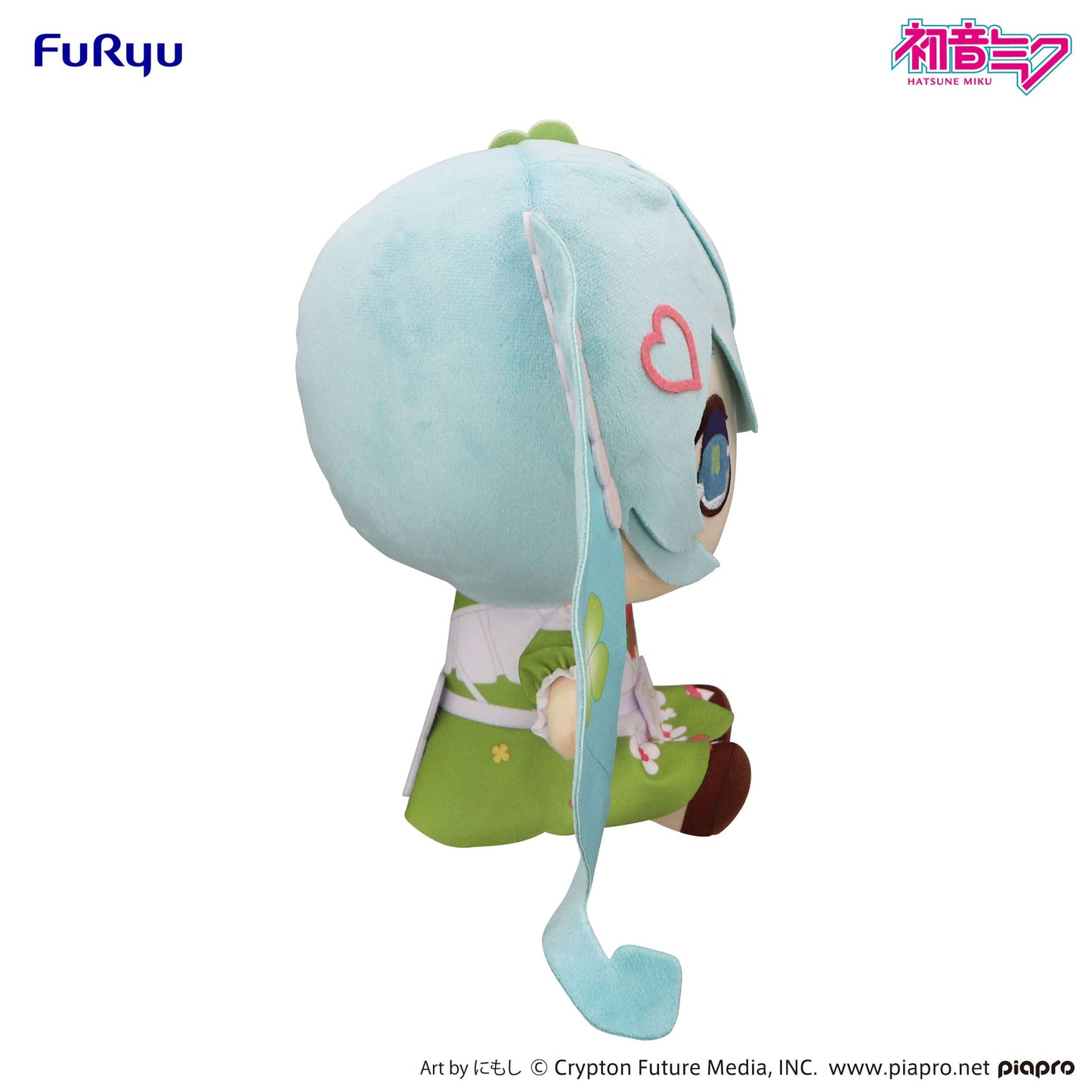 Hatsune Miku, Kyurumaru, FuRyu, Big Plushie,Clover ca. 26 cm