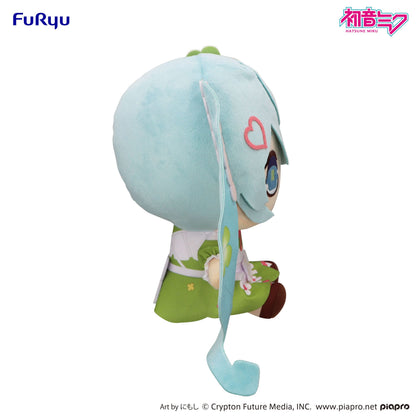 Hatsune Miku, Kyurumaru, FuRyu, Big Plushie,Clover ca. 26 cm