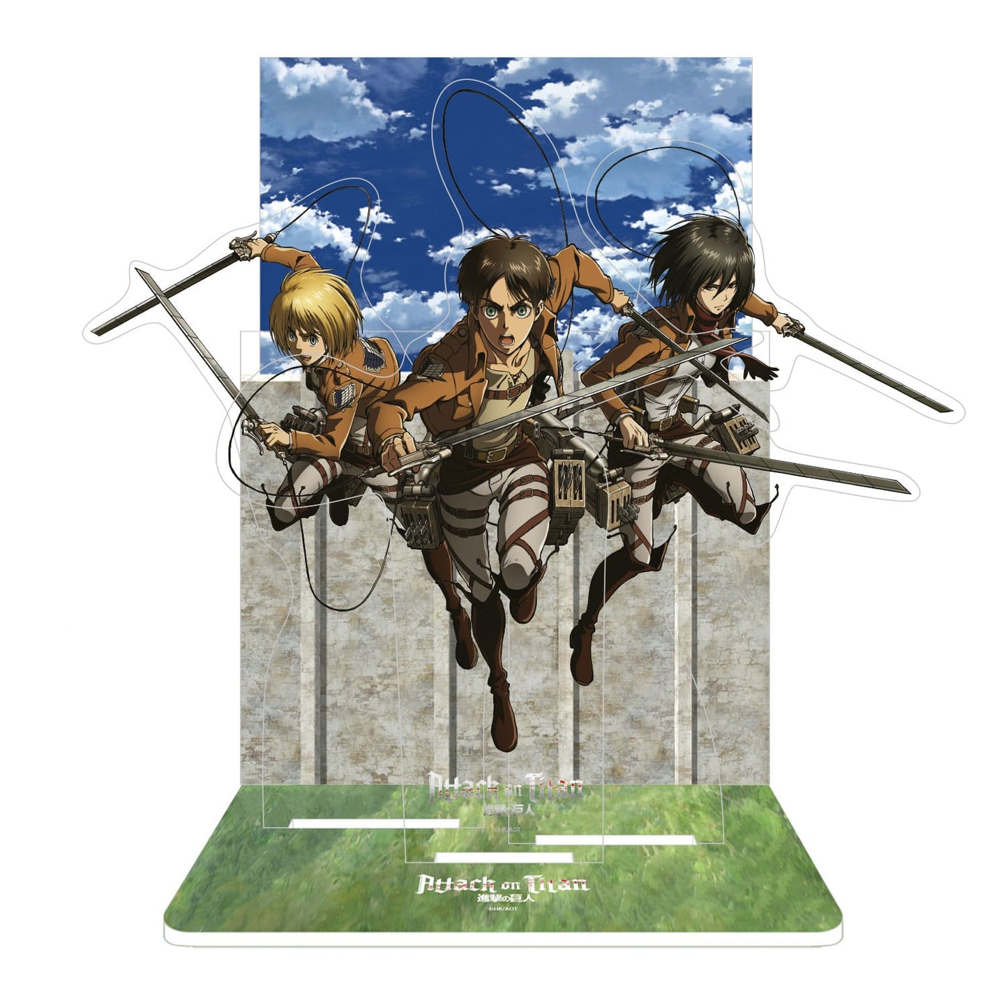 Attack on Titan, Acrylstand, Sakami Merchandise, Eren, Mikasa & Armin, ca. 20 cm