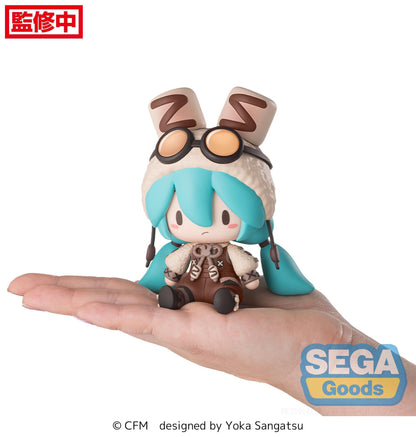 Hatsune Miku Marshmallow Hot Cocoa, Character Vocal Series 01: Hatsune Miku Fuwa Petit Chibi Figur, Vocaloids, SEGA, ca 10 cm