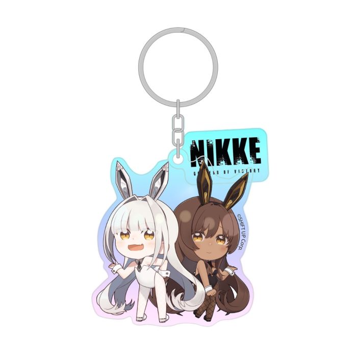 Blanc & Noir, Goddess of Victory: NIKKE, Holographic Acrylic Keychain, Sakami, ca. 7cm