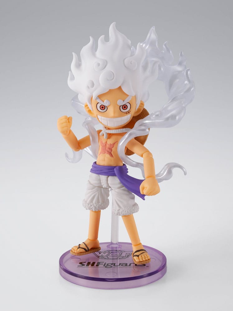 Monkey D. Ruffy Gear 5, One Piece, Bandai Tamashii Nations, World Collactable Figures x S.H. Figuarts, ca. 8 cm