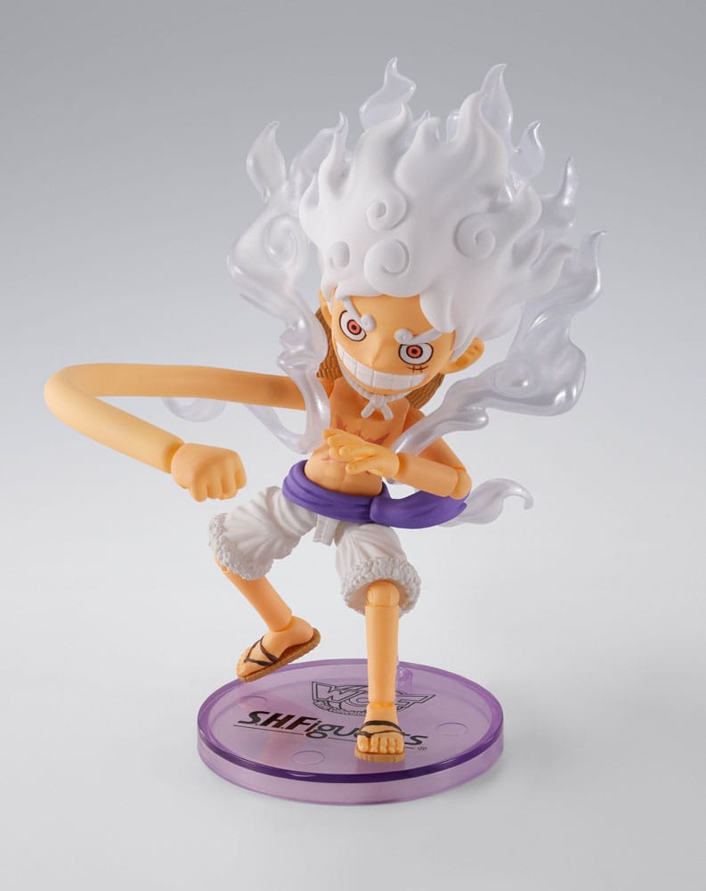 Monkey D. Ruffy Gear 5, One Piece, Bandai Tamashii Nations, World Collactable Figures x S.H. Figuarts, ca. 8 cm