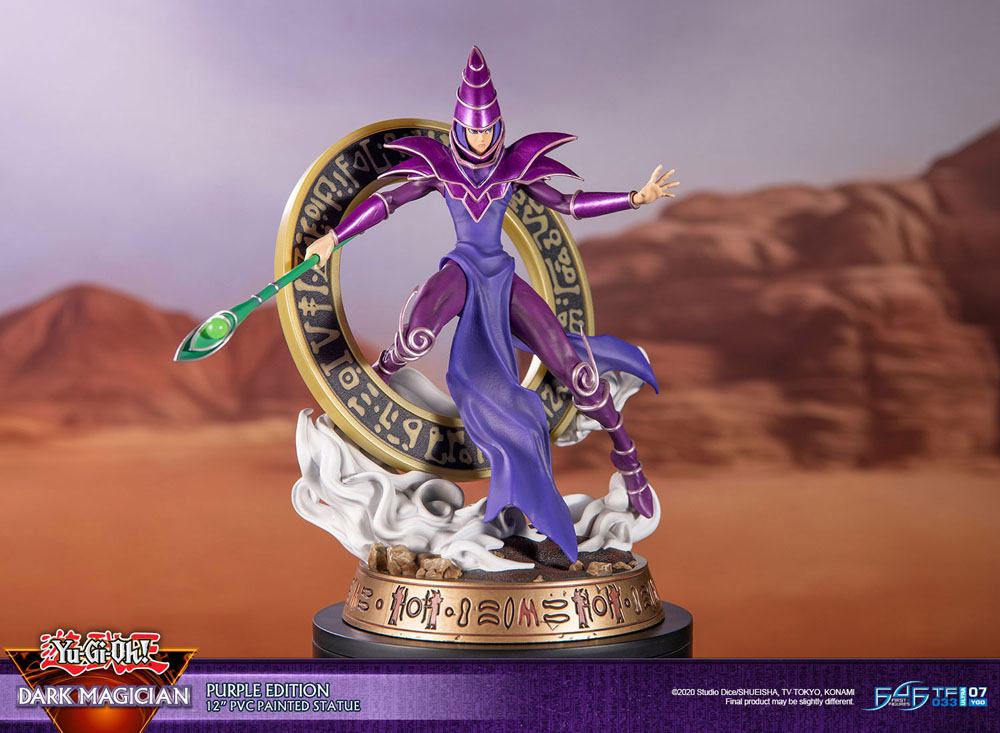 Dark Magician Purple Version, Yu-Gi-Oh!, First 4 Figures, ca. 29 cm