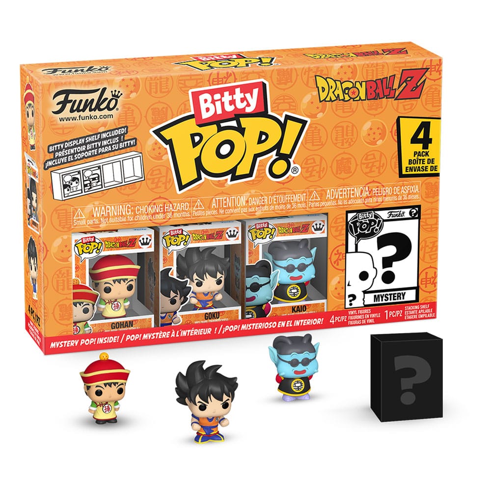 Dragon Ball,Funko, Bitty POP!, Vinyl Figuren, 4er-Pack, Series 1, ca. 2,5 cm