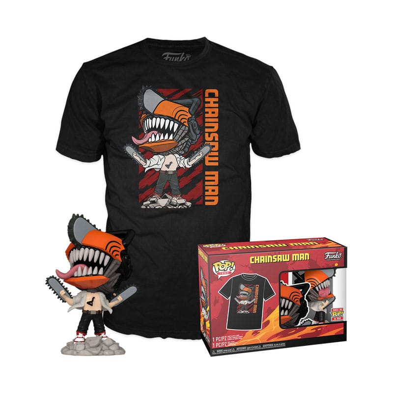 Chainsaw Man, Funko POP! Figur & T-Shirt Set