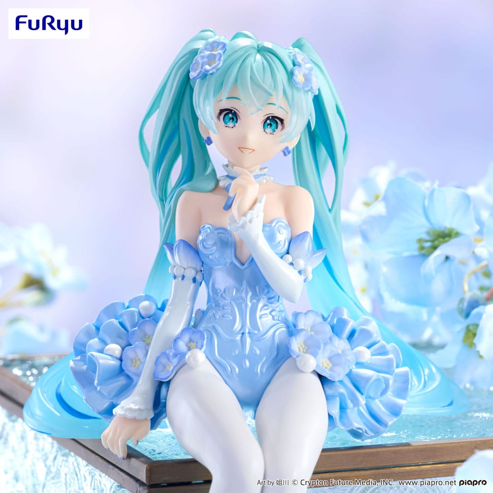 Hatsune Miku- Flower Fairy Nemophila Pail Blue Color Ver., Vocaloids, Noodle Stopper, FuRyu, ca. 15 cm