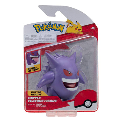 Gengar, Pokémon Battle Feature Figur, jazwares, ca. 20 cm