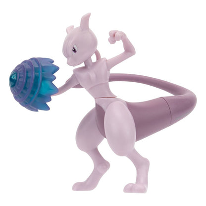 Mewtu, Pokémon, Battle Feature Figur, jazwares, ca. 10 cm