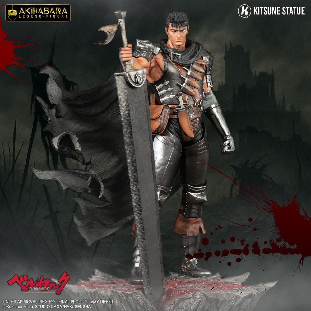 Guts, Berserk, Kitsune Statue, Akihabara Legend Figure, Statue 1/8, ca. 30 cm