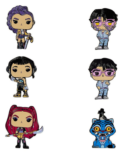 KPop Demon Hunters, Blind Box, Loungefly, Ansteck-Pins, ca.4cm, Metall