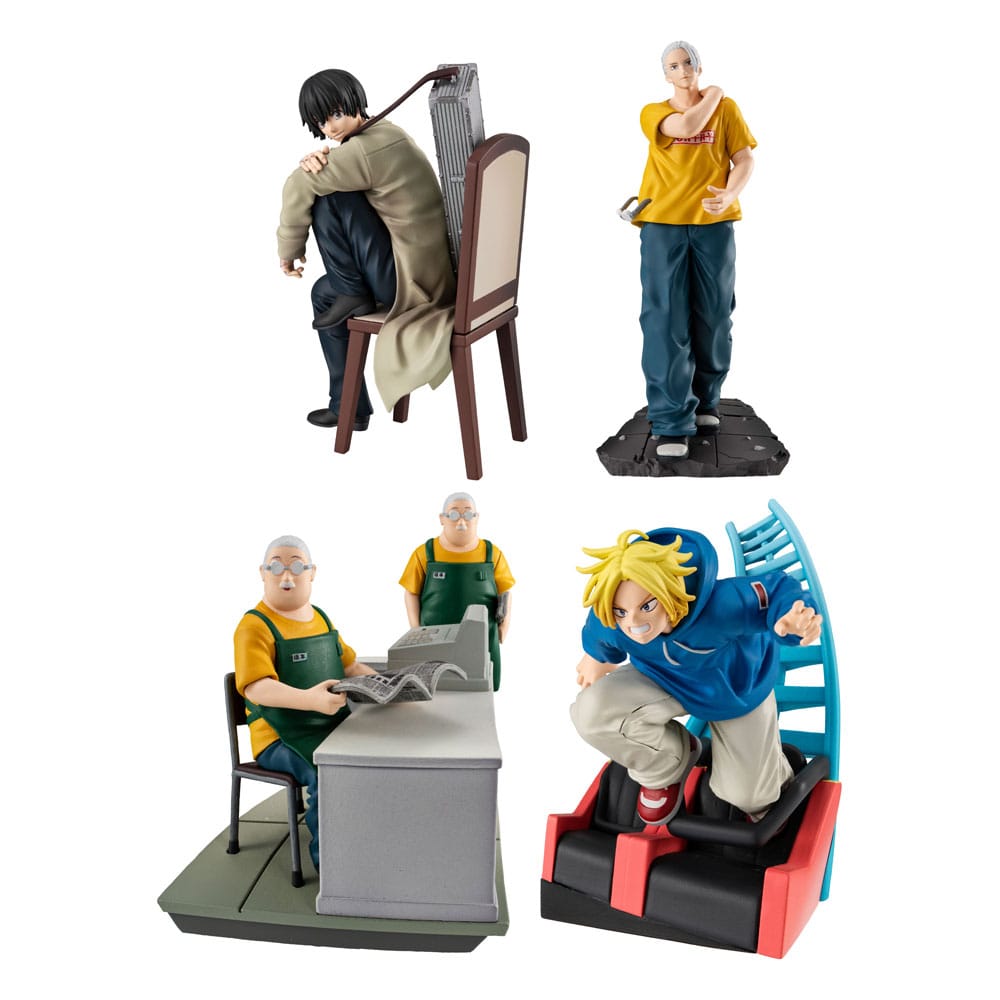Sakamoto Days, Megahouse, Sammelfiguren 4er-Pack, Cut Out Scenes Set, ca. 9 cm