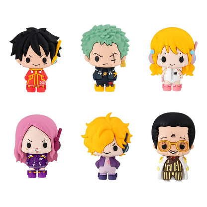 One Piece, Blind Box, Megahouse, Chokorin Mascot Series Sammelfiguren Egghead Ver., ca. 5 cm