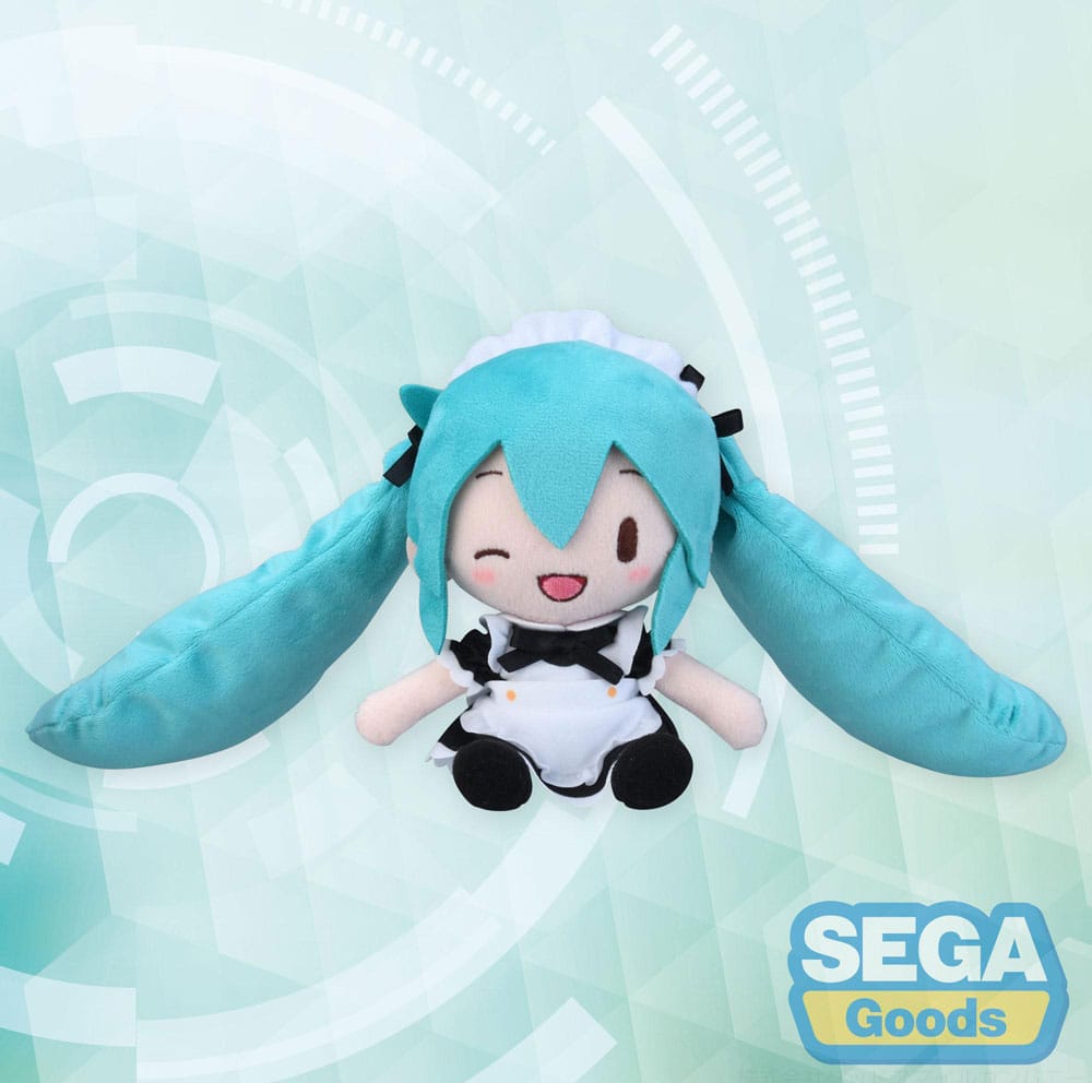 Hatsune Miku Maid Ver., Vocaloids, SEGA, Plushie, ca. 16 cm